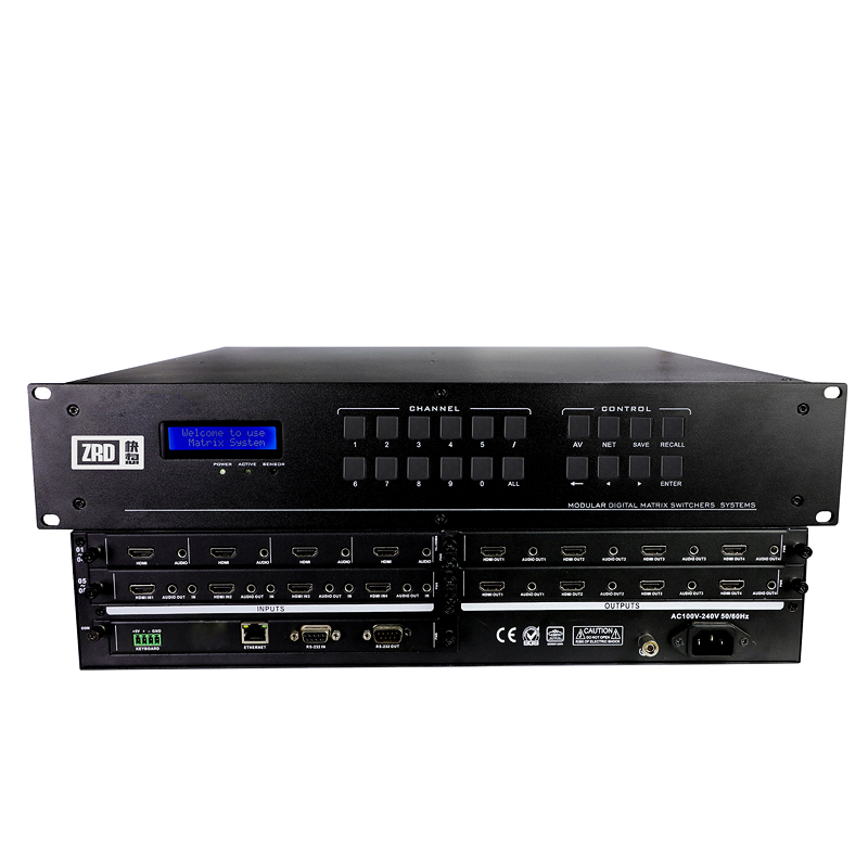 8路KVM混合拼接矩阵 ZW-MTP800
